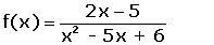Dominio de la funcin racional